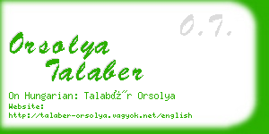 orsolya talaber business card